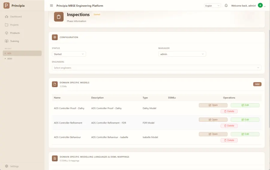 Formal verification panel showing inline results
